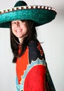 Woman smile with mexican hat