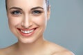 Woman smile. Teeth whitening. Dental care Royalty Free Stock Photo