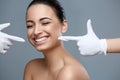Woman smile. Teeth whitening. Dental care. Royalty Free Stock Photo