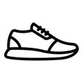 Woman sneakers icon, outline style