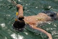 Woman snorkel