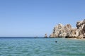 Woman snorkeling in Los Cabos, Mexico Royalty Free Stock Photo