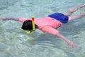 Woman snorkelling