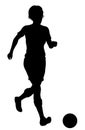 Woman Soccer Football Player Silhouette