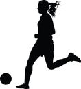 Woman soccer player Royalty Free Stock Photo