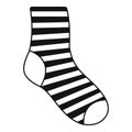 Woman sock icon, simple style