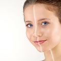 Woman with soft skin Royalty Free Stock Photo