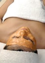 Woman spa and mask. Royalty Free Stock Photo