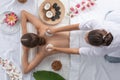 Woman at spa thai massage Royalty Free Stock Photo