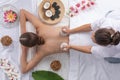 Woman at spa thai massage Royalty Free Stock Photo