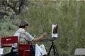 Painting the Superstition Mountains in Apache Junction, Arizona