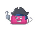 Woman Sport Bag cartoon design in a Pirate character with one hook hand Royalty Free Stock Photo