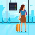 Woman standing at Airport