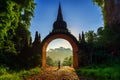 Woman standing at Khao Na Nai Luang Dharma Park in Surat Thani, Thailand