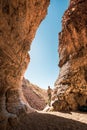 Woman Stands on the Edge of the Upper Burro Mesa Pouroff Royalty Free Stock Photo