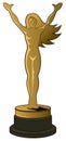 Woman Statue Award Royalty Free Stock Photo