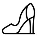 Woman stilettoes icon outline vector. Female elegance Royalty Free Stock Photo