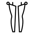 Woman stockings icon outline vector. Compression leg Royalty Free Stock Photo