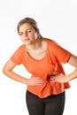 Woman stomach pain Royalty Free Stock Photo