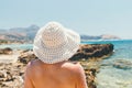 Woman with straw hat Royalty Free Stock Photo