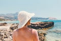 Woman with straw hat Royalty Free Stock Photo