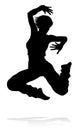 Street Dance Dancer Silhouette Royalty Free Stock Photo