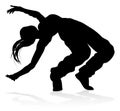 Street Dance Dancer Silhouette Royalty Free Stock Photo