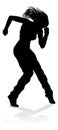 Street Dance Dancer Silhouette Royalty Free Stock Photo