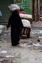 A woman in the streets of cairo