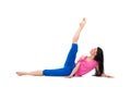 Woman stretching Royalty Free Stock Photo