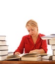 Woman studying Royalty Free Stock Photo