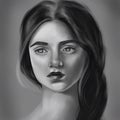 Woman stylised Female Illustration Portrait