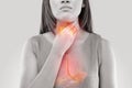 Woman Suffering From Acid Reflux Royalty Free Stock Photo
