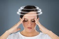 Woman Suffering From Headache Dizziness Royalty Free Stock Photo