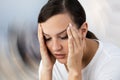 Woman Suffering From Headache Dizziness