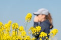 woman suffering from pollen allergy while training outdoors