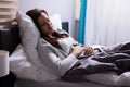 Woman Suffering From Stomach Pain Royalty Free Stock Photo