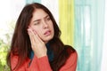 Woman suffering from tooth ache Royalty Free Stock Photo
