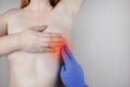 A woman suffers from chest pain. On examination by a gynecologist-mammologist. The concept of the prevention of breast diseases,