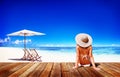 Woman Sunbathe Sunny Summer Beach Relaxing Concept