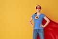 Woman in superhero costume Royalty Free Stock Photo