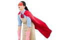 Woman superhero housewife feel exhausted