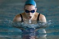 Woman swimming the Breaststroke