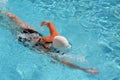 Woman Swimming Freestyle Royalty Free Stock Photo