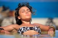 Woman in swimming pool