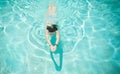Woman Swimming in Pool Royalty Free Stock Photo