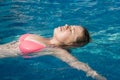 Woman in the swimming pool Royalty Free Stock Photo