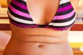 Woman in swimsuit detail Royalty Free Stock Photo