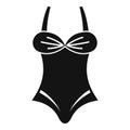 Woman swimsuit icon, simple style Royalty Free Stock Photo