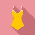 Woman swimwear icon, flat style Royalty Free Stock Photo